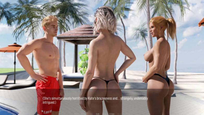 Dirty GamesXxX: Общие желания: сексуальные хотвайв топлесс на пляже - эпизод 2