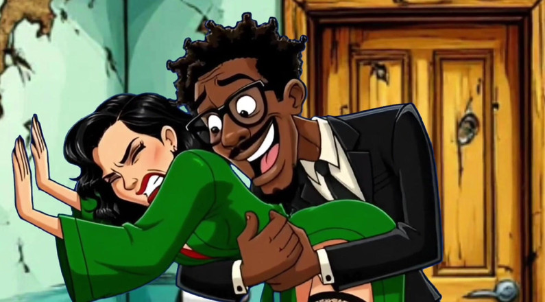 Octopussy Lovers Club: Moglie Troia Scopata in Uno Sporco Bagno Pubblico. Cartoni Animati