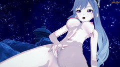 Hentai Smash: Keqing orgazm olana kadar kaplıcada mastürbasyon yapıyor - Genshin impact hentai.