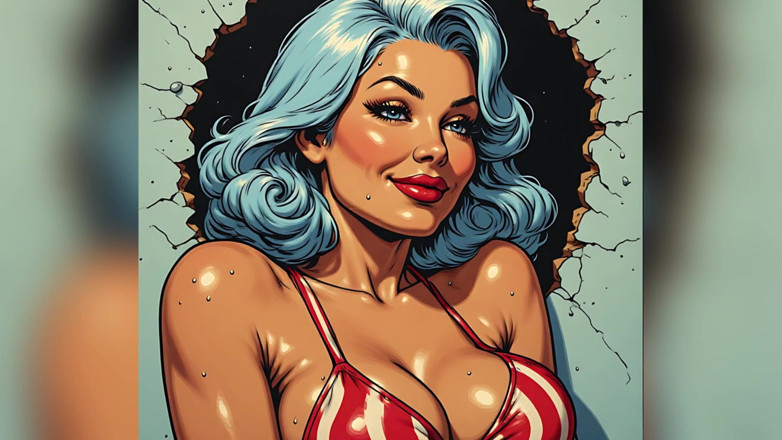 AI Porn: Gagici cu țâțe mari în costume de baie art
