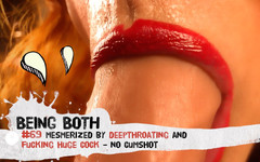 Being Both: #69-uchvácena deepthroatingem a šukáním obrovského ptáka - Bez výstřiku - Beingboth