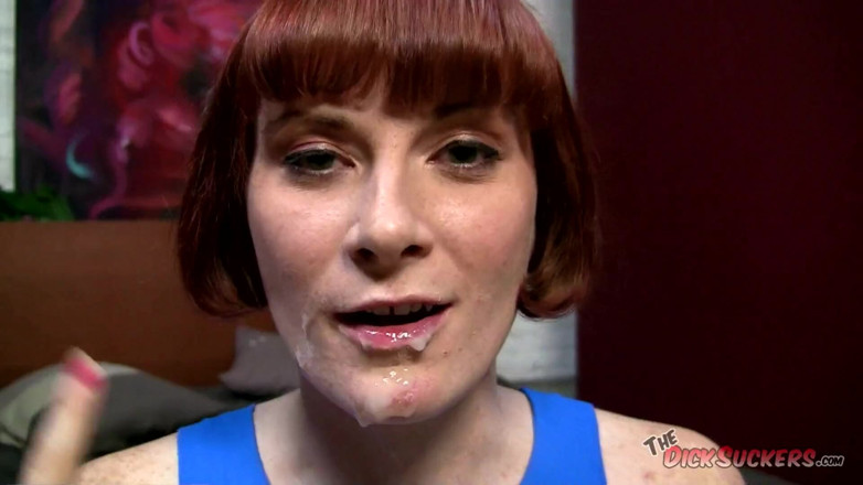 The Dick Suckers: Alison Wyte ginger freckles facial!