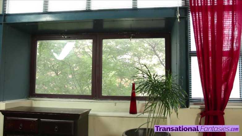 Transational Fantasies: Kayla Biggs has a huge she cock