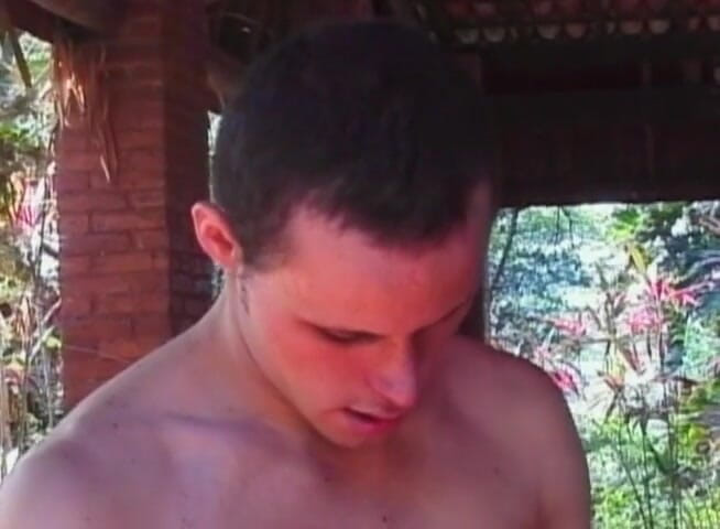 Bareback TV: Brazilian twinks pounding outside