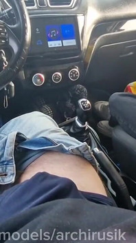 Slut on the Road Eating Stepdaddy's Cum Near the Shopping Mall