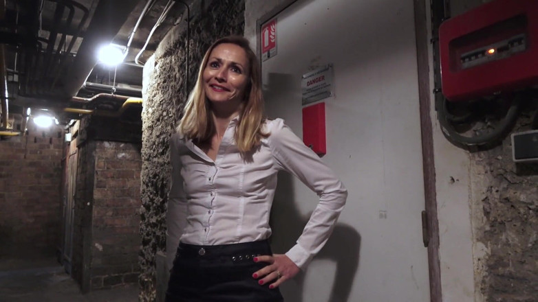 Rick Angel: Anal in a dirty cellar for french MILF Alice