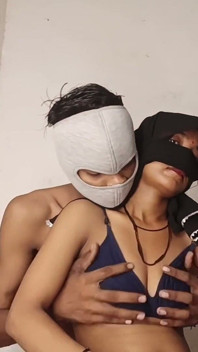 Blindfolded Desi Girl Intense Anal in Doggy Position