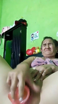 MILF Seks Masturbasi Telanjang