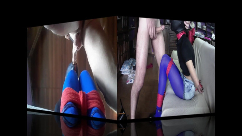 LauraOnHeels: I'm bound and hooded on high heels and pantyhose, deepthroat...