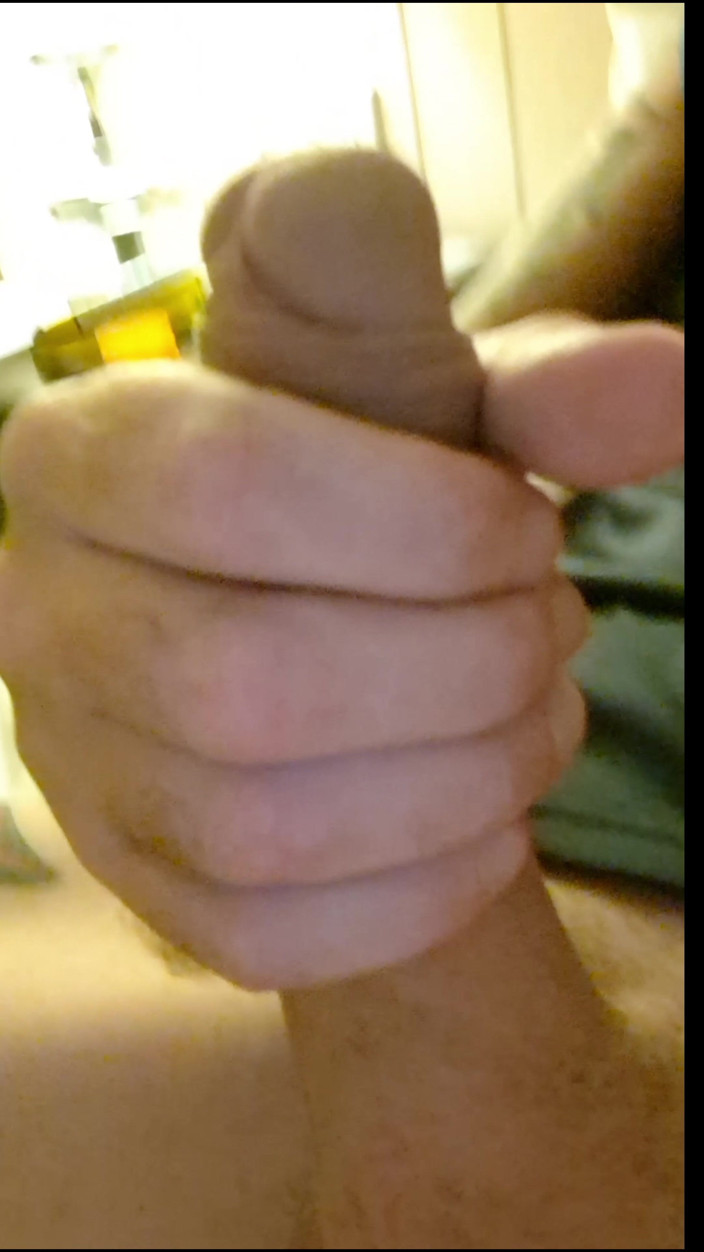 SkinnyWithAHugeDick: I Wank Outside My Step Sisters Bathroom to See if...