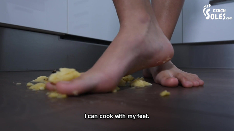 Czech Soles - foot fetish content: POV foot crushing and feeding you banana with honey