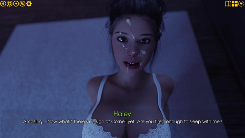 3D Cartoon Porn: ความสุขของฉัน 30 - Julian เย็ด Haley บนเตียงตอนกลางคืนหลังอมควย แล้วก็เล่นกับ Julia