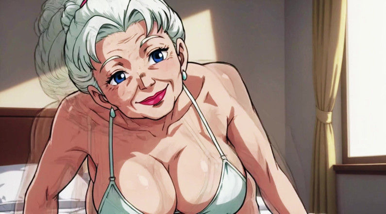 AI Porn: Ai Granny Deep Cleavage Tease Close Ups