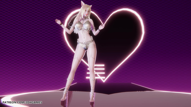 3D-Hentai Games: [mmd] Ahri гарячий стриптиз, Ліга Легенд, хентай без цензури 4k 60fps