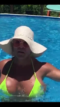 Love the Feel of the Cool Water on My Tits, Can You Tell?