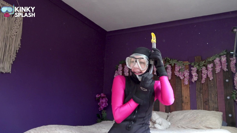 UKCuteGirl Lucy Lauren: Secret Agent Lucy's Invisibility Suit Neoprene &amp; Satin Mission Suit up