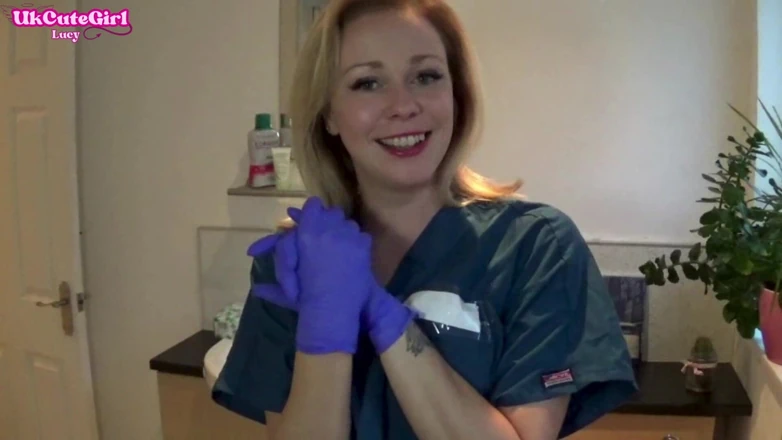 UKCuteGirl: Latex Glove JOI in the Dental Chair Naughty Nurse POV