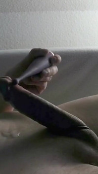 Vibrator Edging with a Lot of Precum