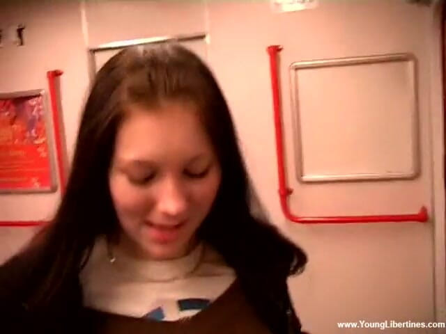 Young Libertines: Blowjob on a subway