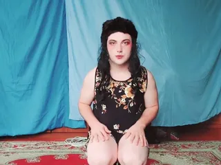 Big Cumshot Cute Legs of Hot Ladyboy Sexy Shemale Model Princess Sissy Crossdresser