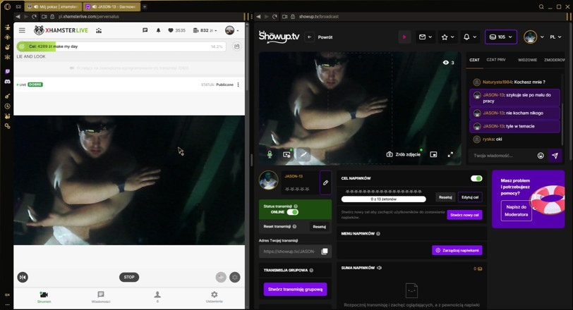 Jerking Perv: Transmisie live