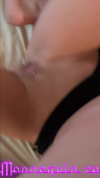 Tiny MILF with Big Naturals Swallows Cum
