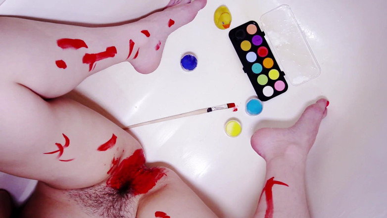 Hairypussyangel: Latihan artis, kaki, jari kaki dan pepek cat