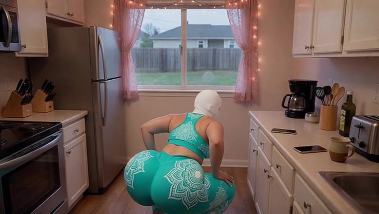 Xprohibidox1: Stepmother Doing Yoga in the Kitchen