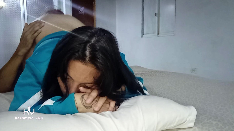 KarameloVzla: Stepdaughter Whore Waits with Her Ass Standing up for Her...