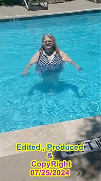 Nurse Vicki Wears Checkers to the Pool
