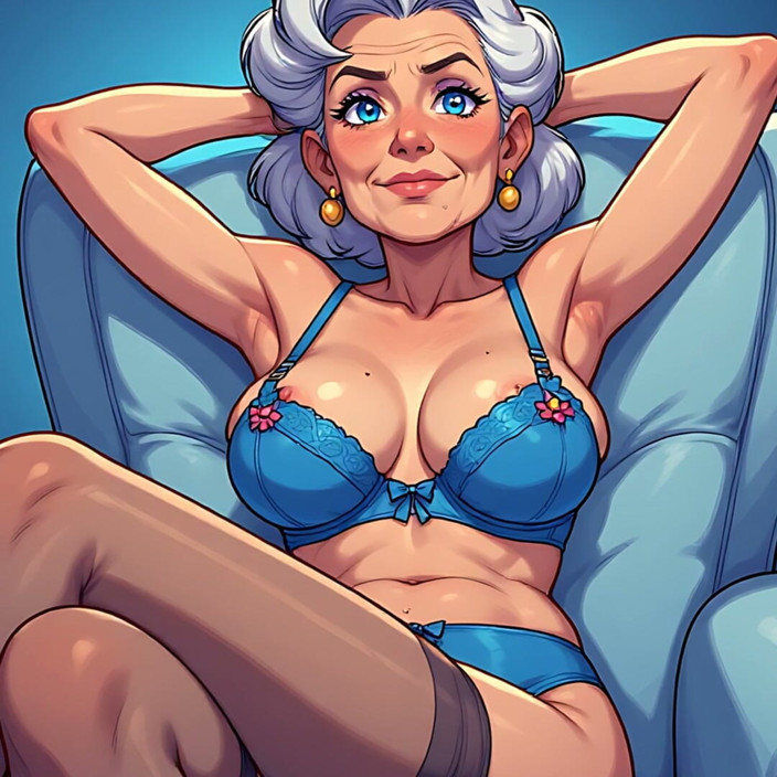 AI Porn: Sexy dessous-cartoon-MILFs