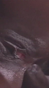 Black Slut Fucked Hard and Squirted in Ass