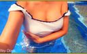Wifey Does: Vợ không mặc áo ngực trong hồ bơi khách sạn