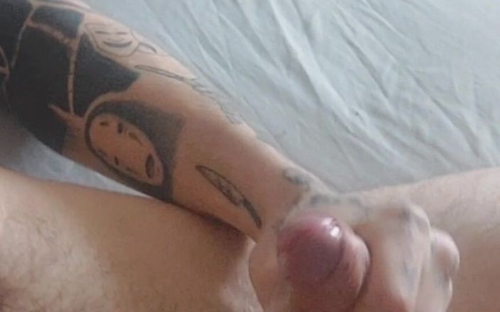 Tattoo guy 66: Gaybro jerking alone