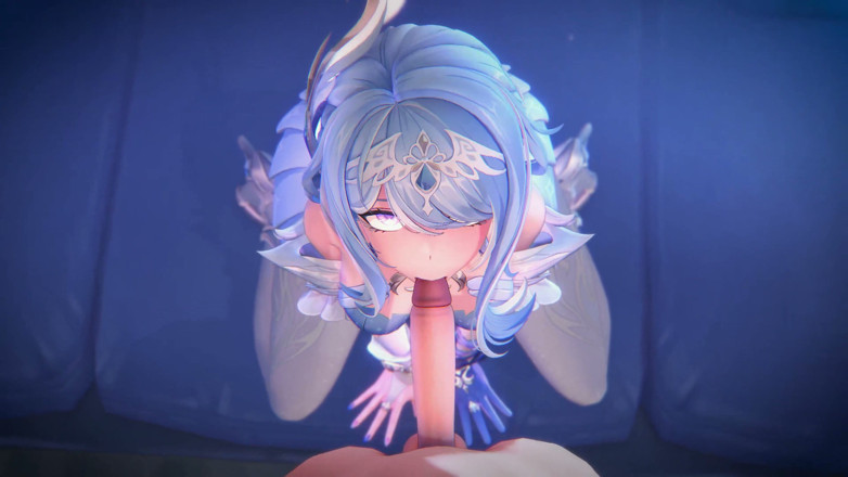 NSFWOtaku: Genshin Impact - Odette’s Private Night Sex with Aether - 3D Hentai Animations