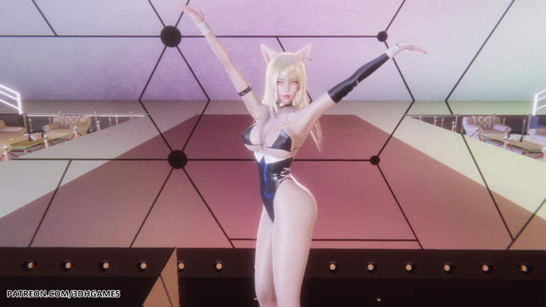 3D-Hentai Games: Chung ha - ความเครียด - Ahri เปลื้องผ้าเซ็กซี่