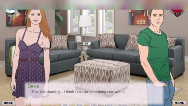 3DXXXTEEN2 Cartoon: Nackte modellierungssession. 3D-porno, cartoon-sex
