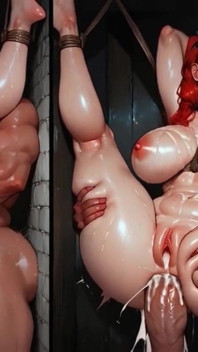 Gangbang bonita loira com peitos grandes