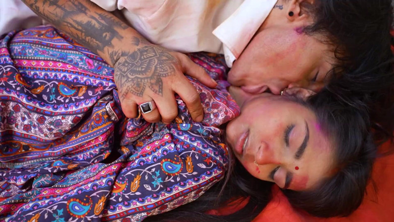 harry1: Bintang lucah panas India Sanjana Holi video kongkek khas
