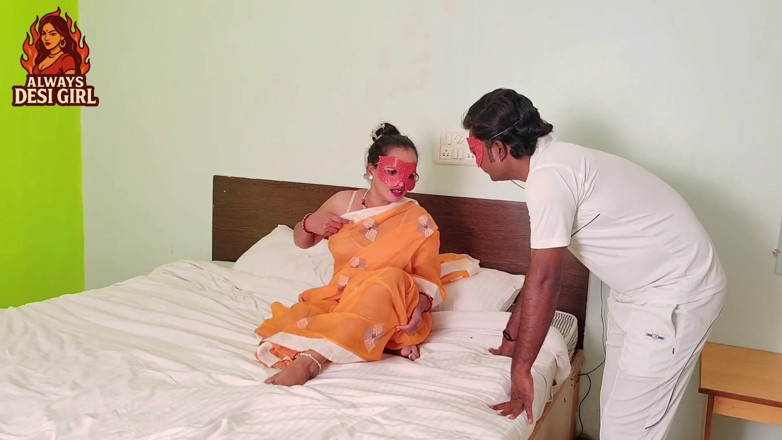 Always desi girl: Bhabhi berkongkek tegar dengan hambanya sendiri. Hindi Audio