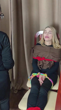 Making the Blonde Almost Herself From so Many Tickles in Many Different Ways