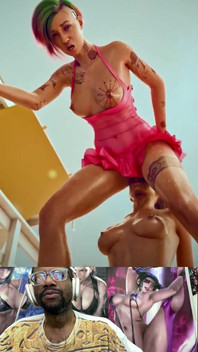 Tight Pussy Judy Gets Dildo’d by Panam’s Mouth as She Rides a Hard Thicc Dildo