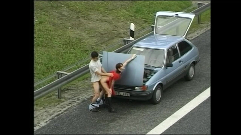 Little World: Slutty MILF Sucks Big Cock in Car Then Fucks Her...