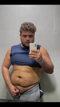 Here I was in the gym bathroom