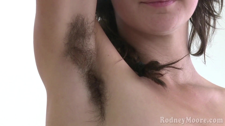 Horny Hairy Girls: Amateur hairy girl with hairy nipples