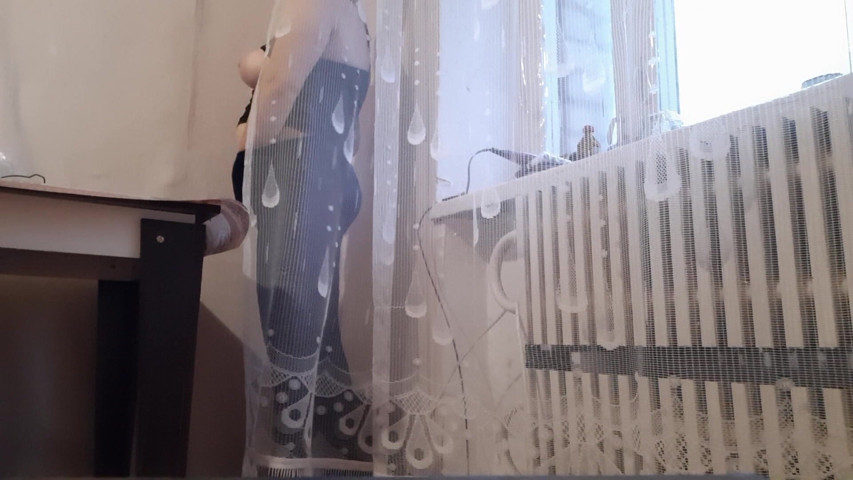 Hot MILF Masturbates Behind the Curtain at Work (Lesbian-candys) Hot MILF Masturbates Behind the Curtain at Work (Lesbian-candys)