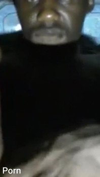 Closeup Stroking My Big Black Cock