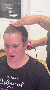 Shaving Quinn’s Head