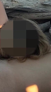 Pussy Flash - Stranger Caught My Stepdad Touching My P...a Public Beach and Jerked off His Dick - Misscreamy
