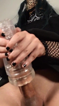 POV Big Dick Dirty Talking Goth Fucks Fleshlight